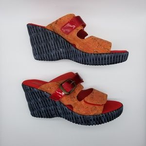 HELLE comfort - jadyn orange/red cork EU37/US7